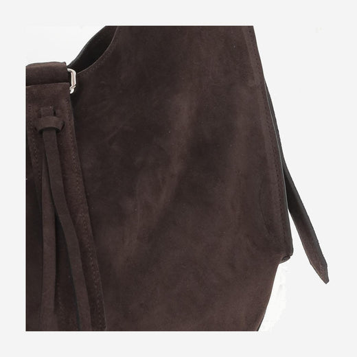 Radica Studio Shoulder Bag — Brown Suede