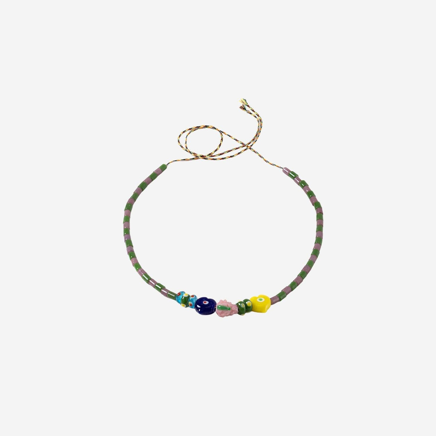 Sorbet Island Mixed Glass Beads Necklace — Multicolor Necklaces