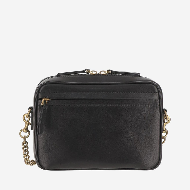 Valentino Garavani Viva Superstar Shoulder Bag — Black Leather