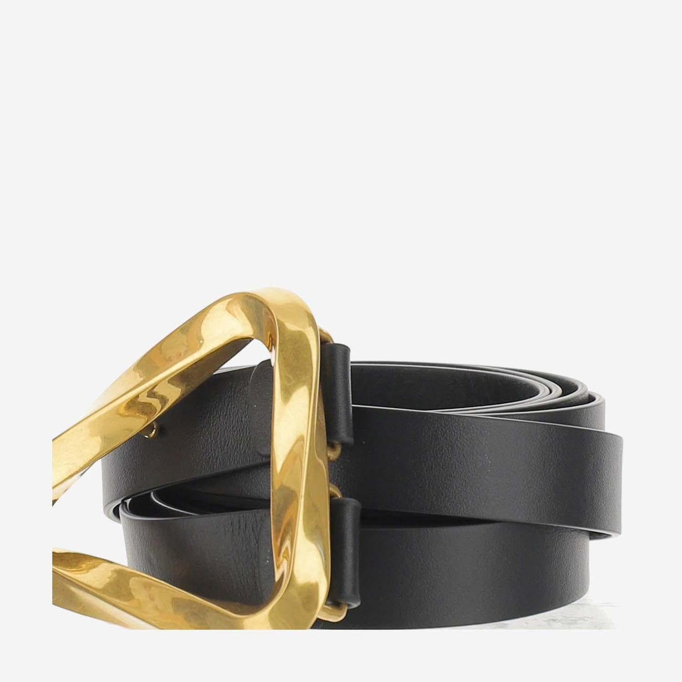 Bottega Veneta Belt — Black Calfskin
