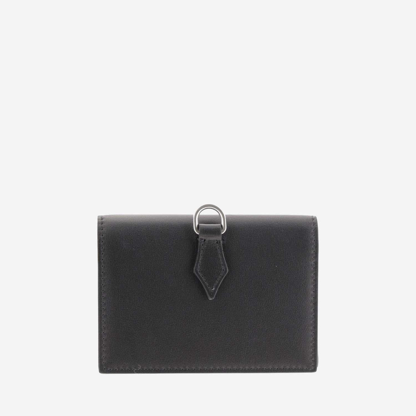 Montblanc Leather With D-Ring Detail Card Case — Black Cases