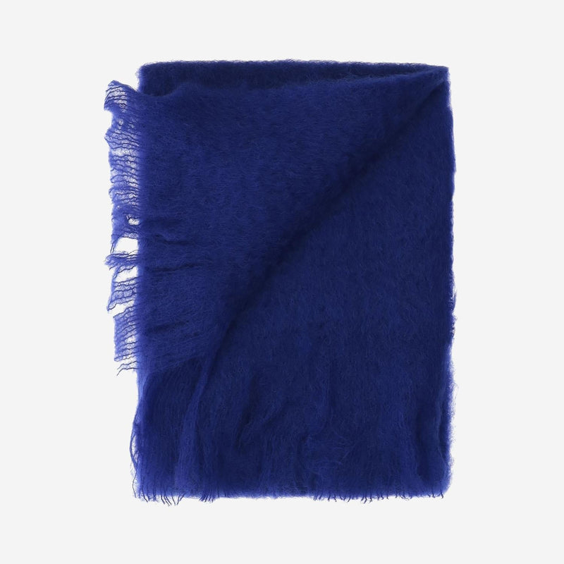Jil Sander Mohair-Blend Scarf — Navy Scarfs