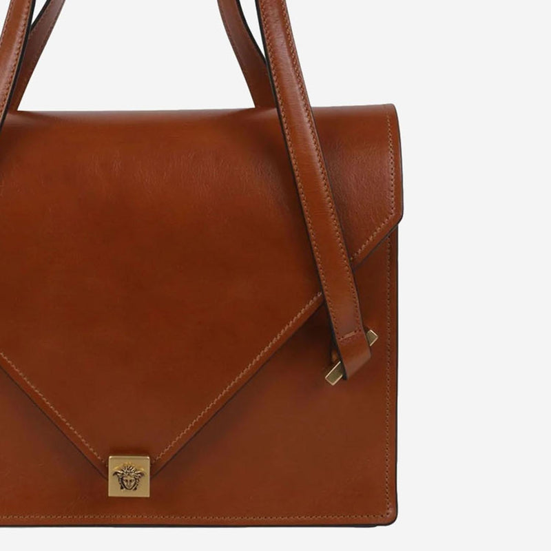 Versace Severine Shoulder Bag — Brown Leather