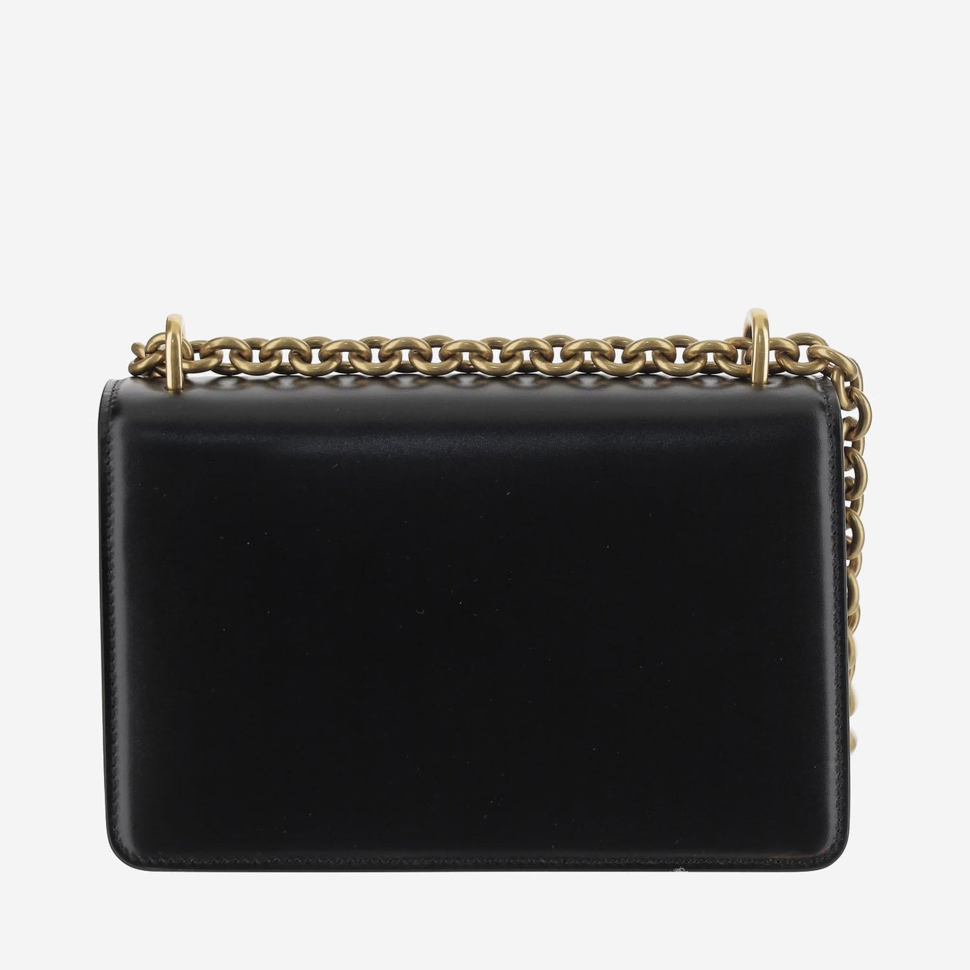 Valentino Garavani Chain-Strap Calfskin Shoulder Bag — Black