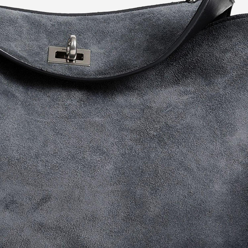 Balenciaga Rodeo Piccola Shoulder Bag — Gray Domesticated Calf Leather
