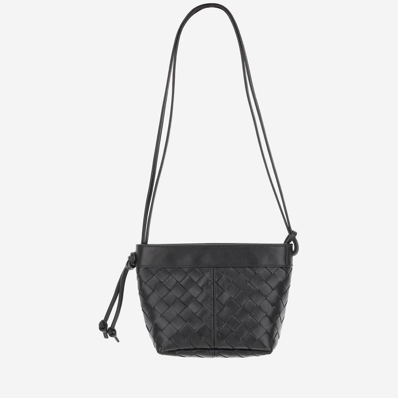 Bottega Veneta Shoulder Bag — Black Pelle
