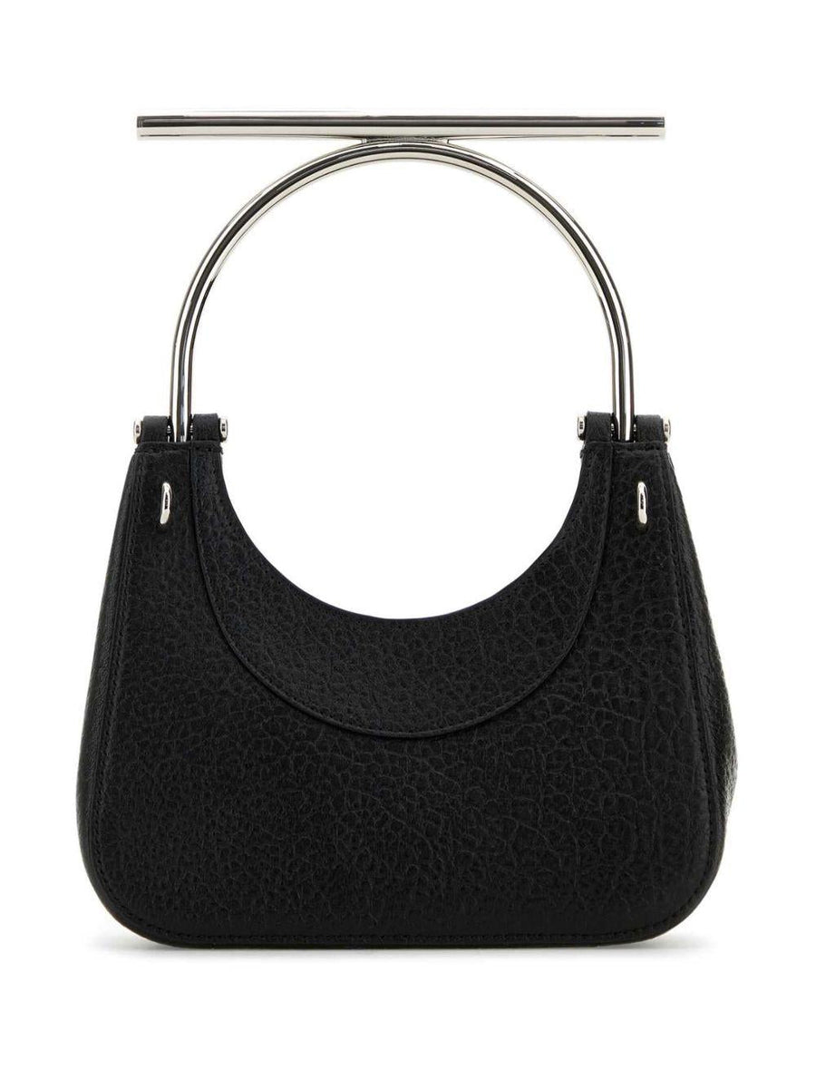 Alexander Mcqueen T-Bar Mini Shoulder Bag — Black Lambskin