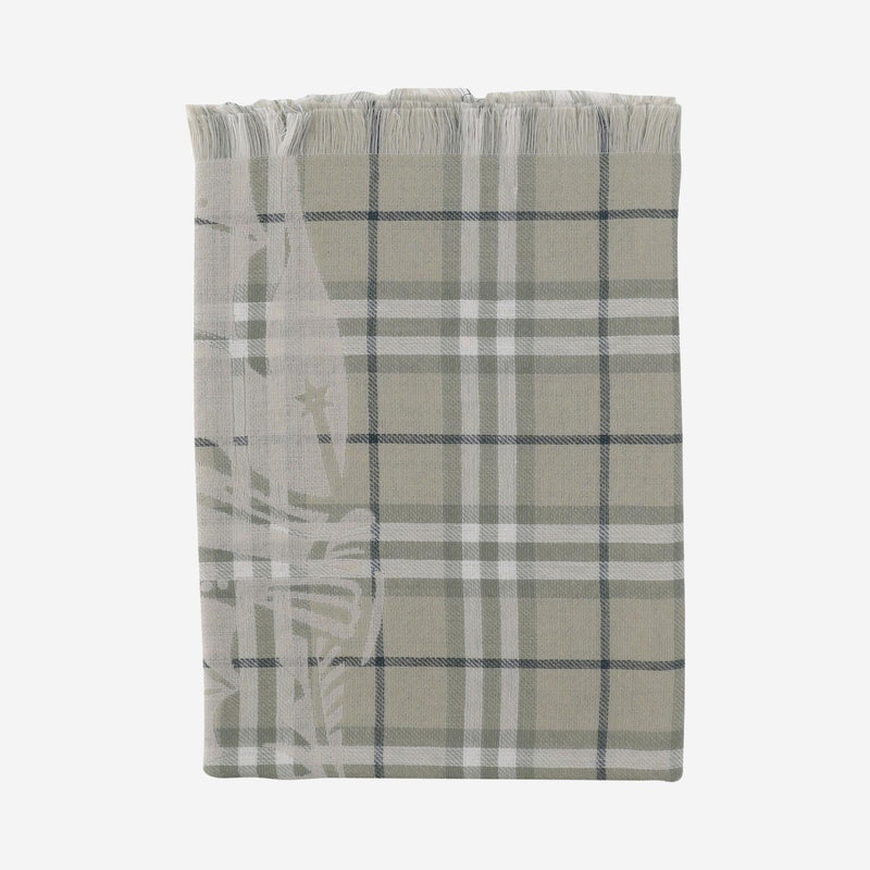Burberry Wool Check Scarf — Multicolor Scarfs