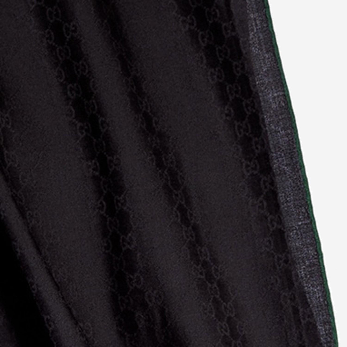 Gucci Gg Jacquard Wool And Silk Scarf — Black Scarfs
