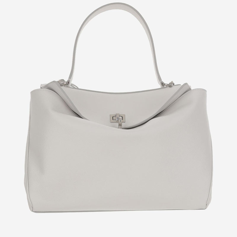 Balenciaga Shoulder Bag — White Calfskin