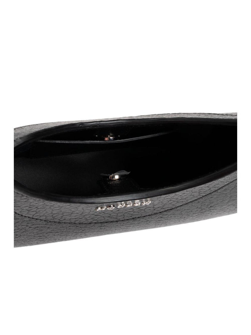 Alexander Mcqueen T-Bar Mini Shoulder Bag — Black Lambskin