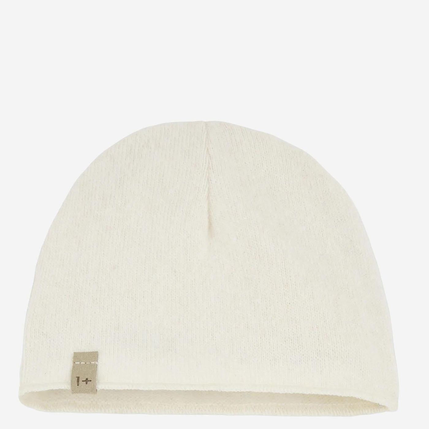 1+ The Family 25w028 Beanie — White Cotton Beanies