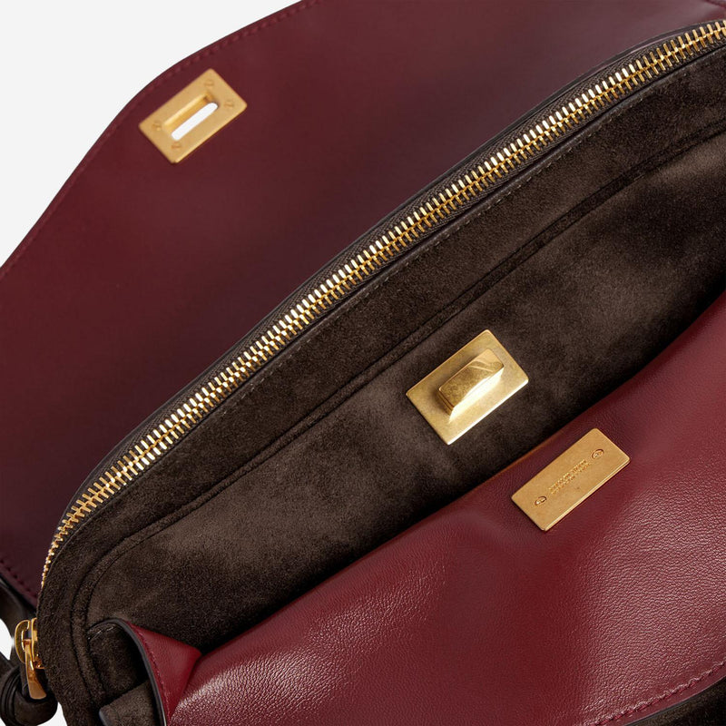 Balenciaga Suede Leather Shoulder Bag — Brown