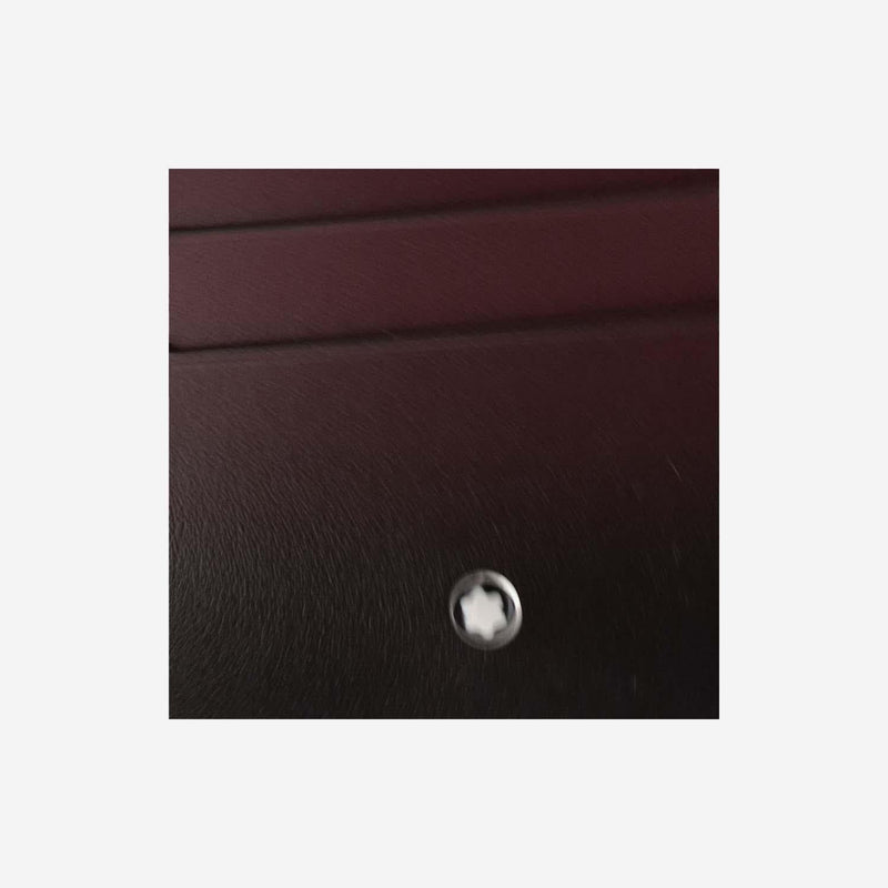 Montblanc Leather Six-Slot Card Case — Black Cases