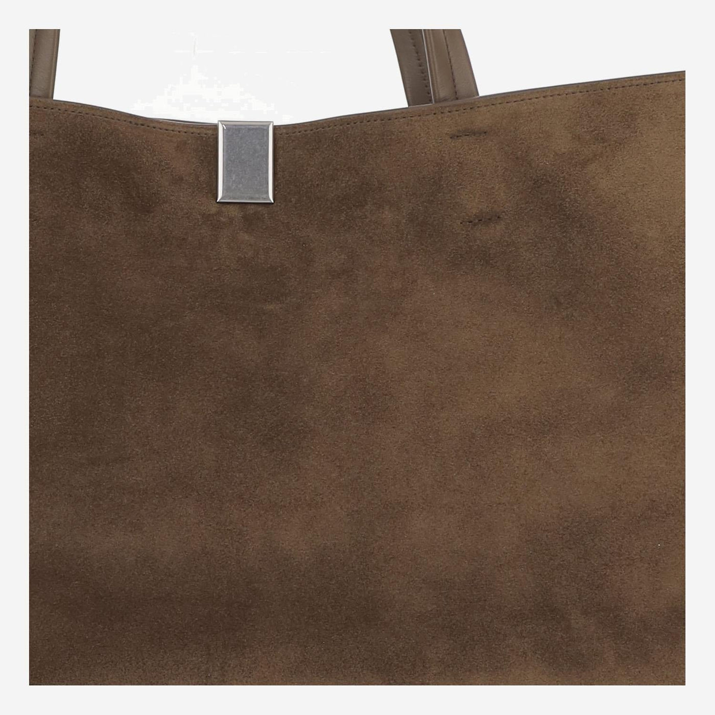 Phoebe Philo Calf Suede Tote Bag — Brown