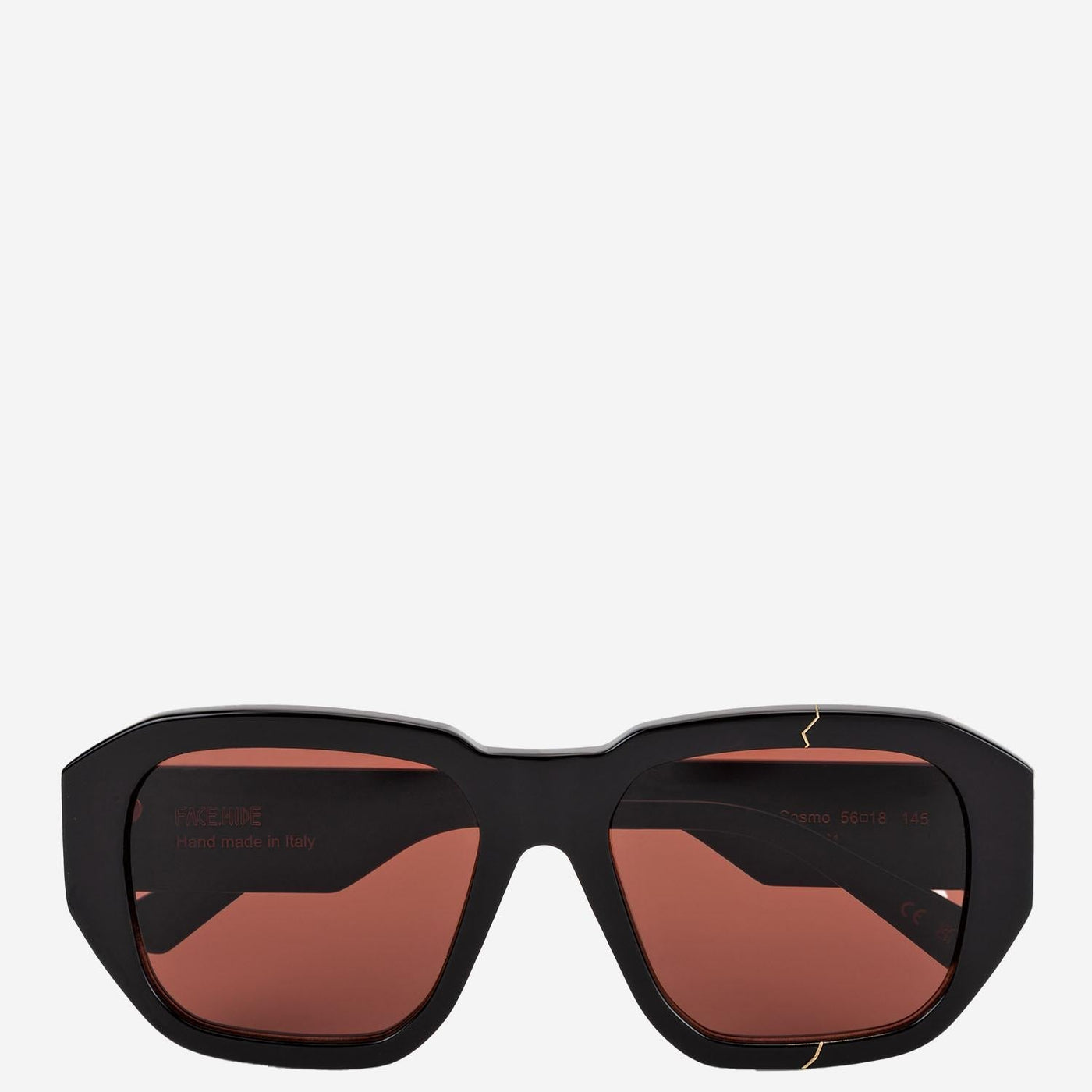 Face Hide Brokencosmo Sunglasses — Red Acetate