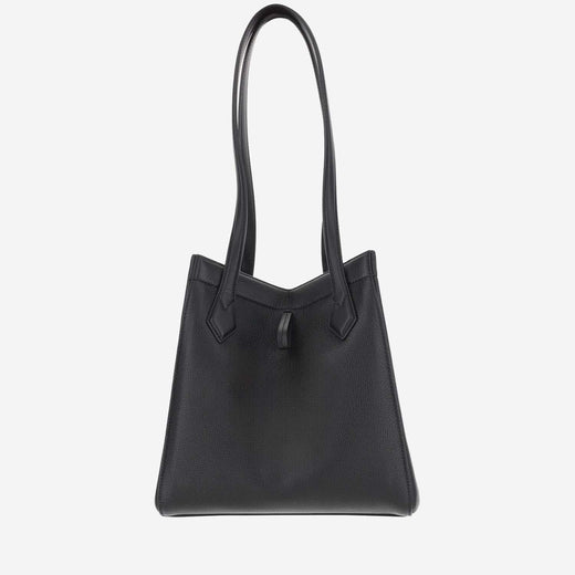 Fendi Origami Shoulder Bag — Black Leather