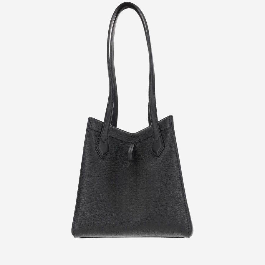 Fendi Origami Shoulder Bag — Black Leather