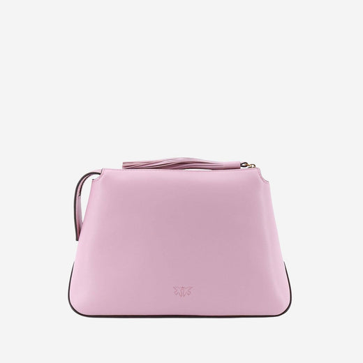 Pinko Leather With Logo Beauty Case — Pink Wallet