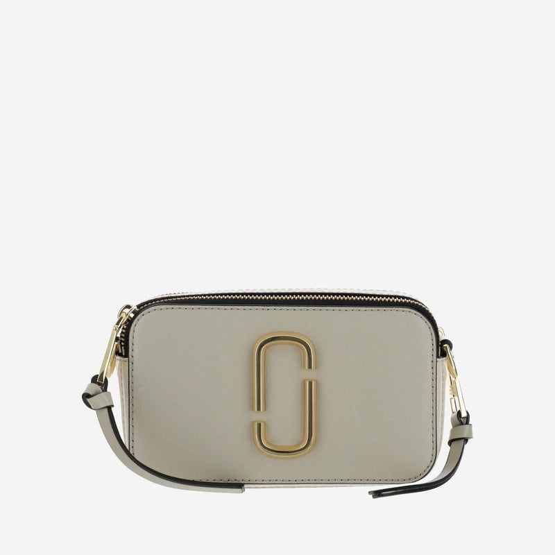 Marc Jacobs Snapshot Crossbody Bag — Beige Leather
