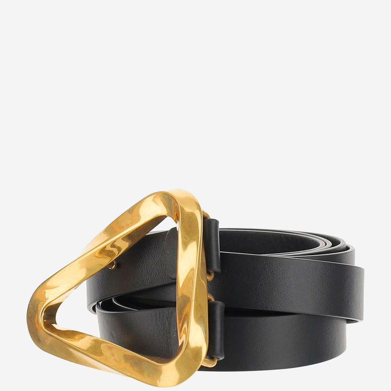 Bottega Veneta Belt — Black Calfskin
