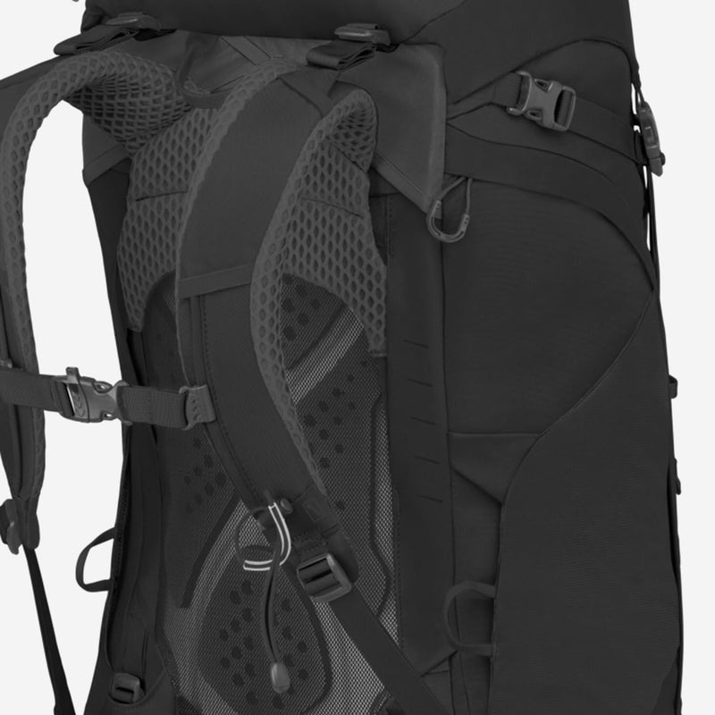 Osprey Kestrel Backpack — Black Recycled Polyamide