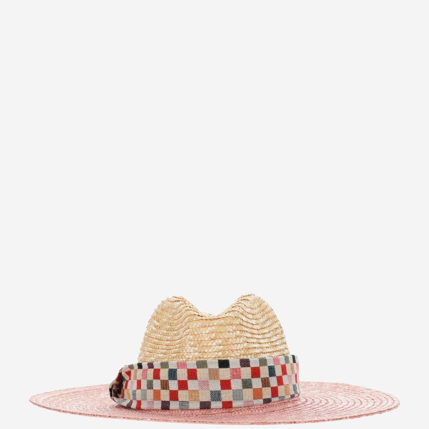 Alexia Alvarez De Toledo Sun Hat — Pink Raffia