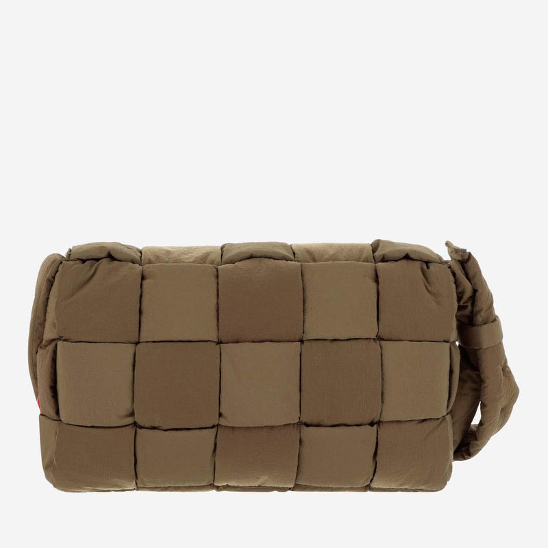 Bottega Veneta Maxi Shoulder Bag — Green Polyamide