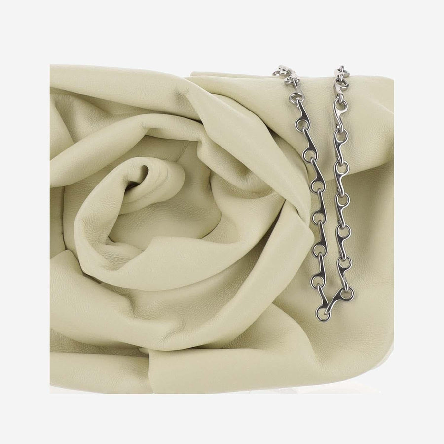 Burberry Rose Clutch — Beige Lambskin