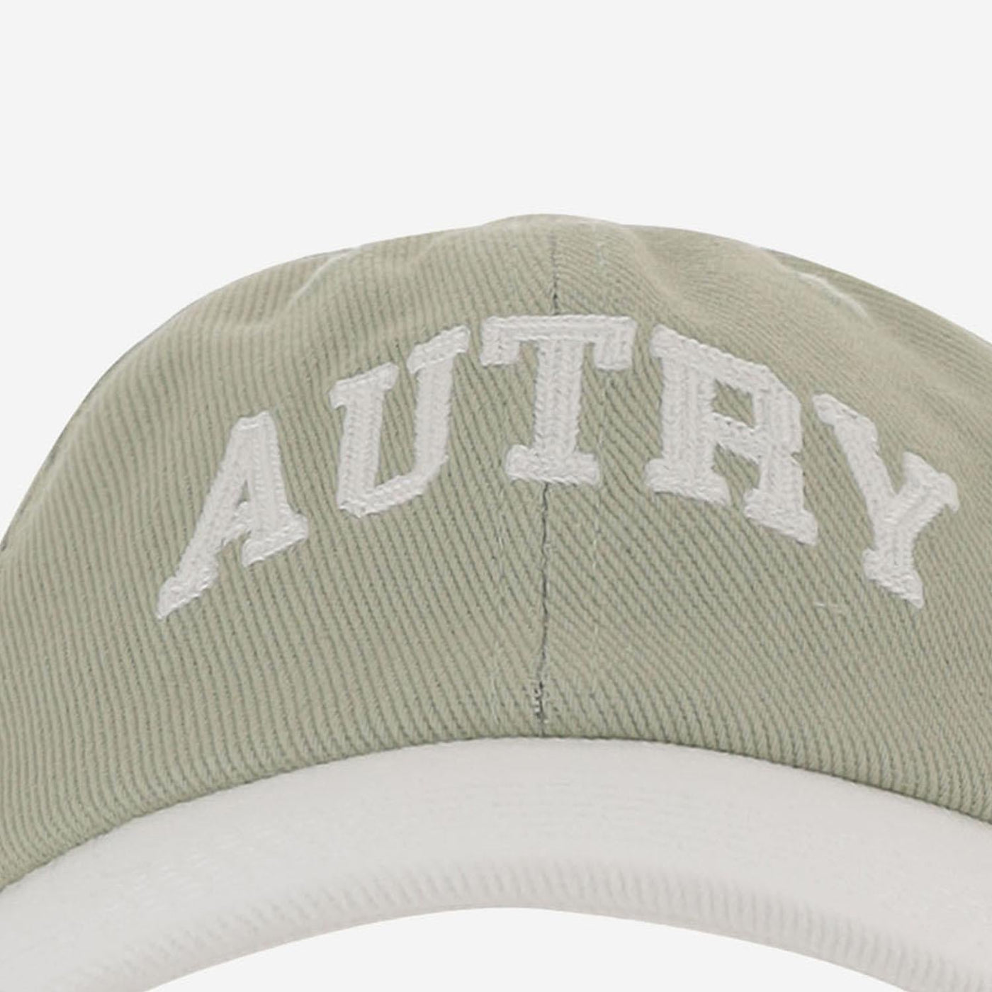 Autry Acpu068y Logo-Embroidered Cotton Baseball Cap — Green Caps