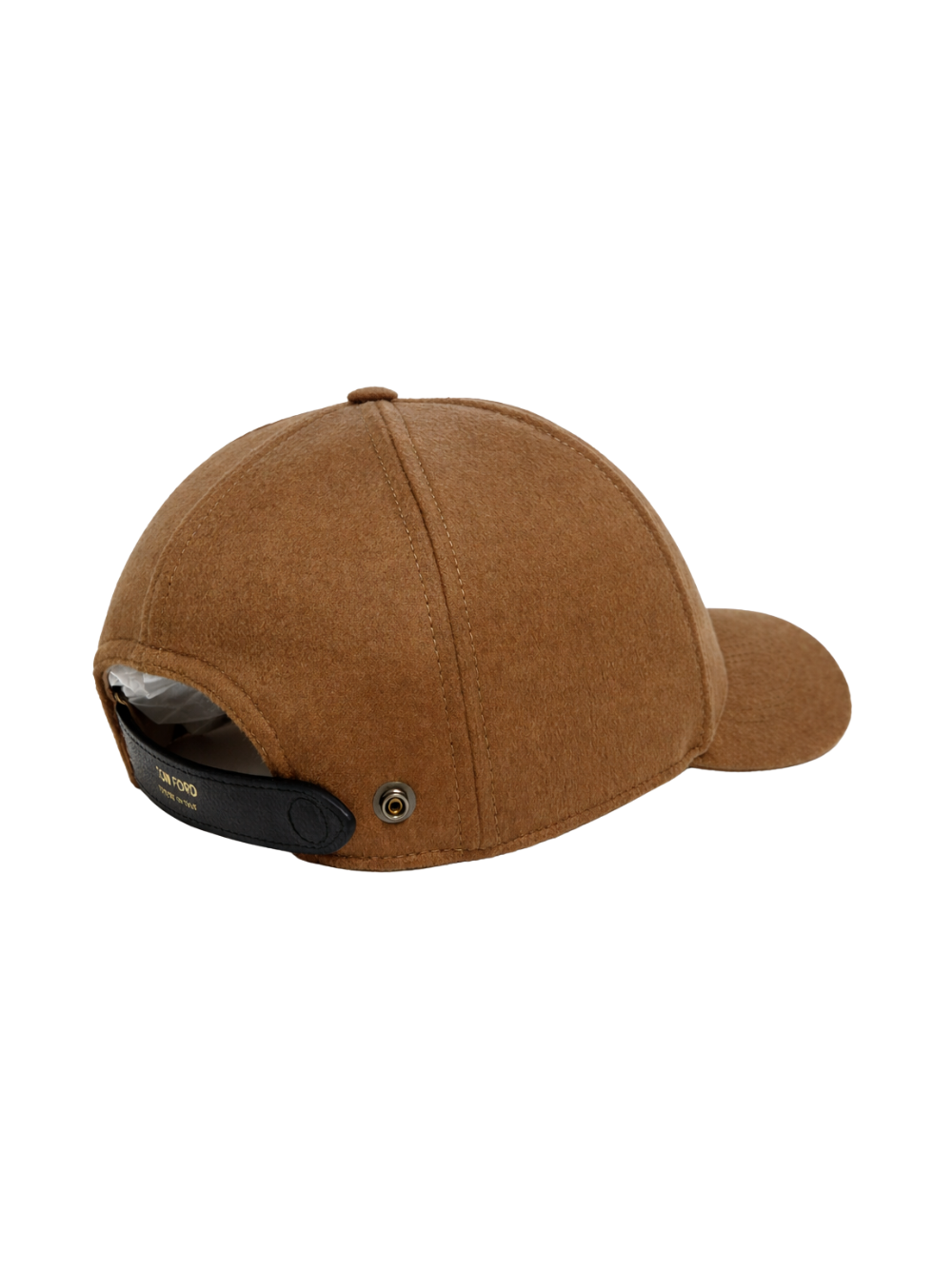 Tom Ford Mh005tcw003g Cashmere Baseball Cap — Brown Caps