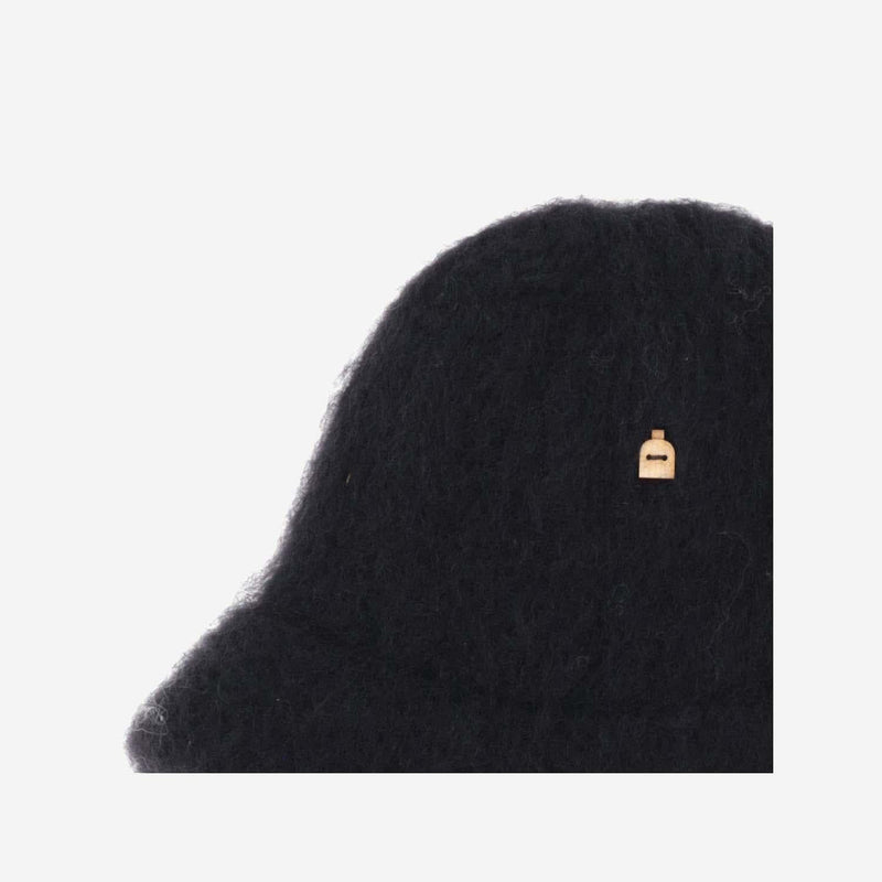 Myssy Kuu Finnshep Wool Bucket Hat — Black