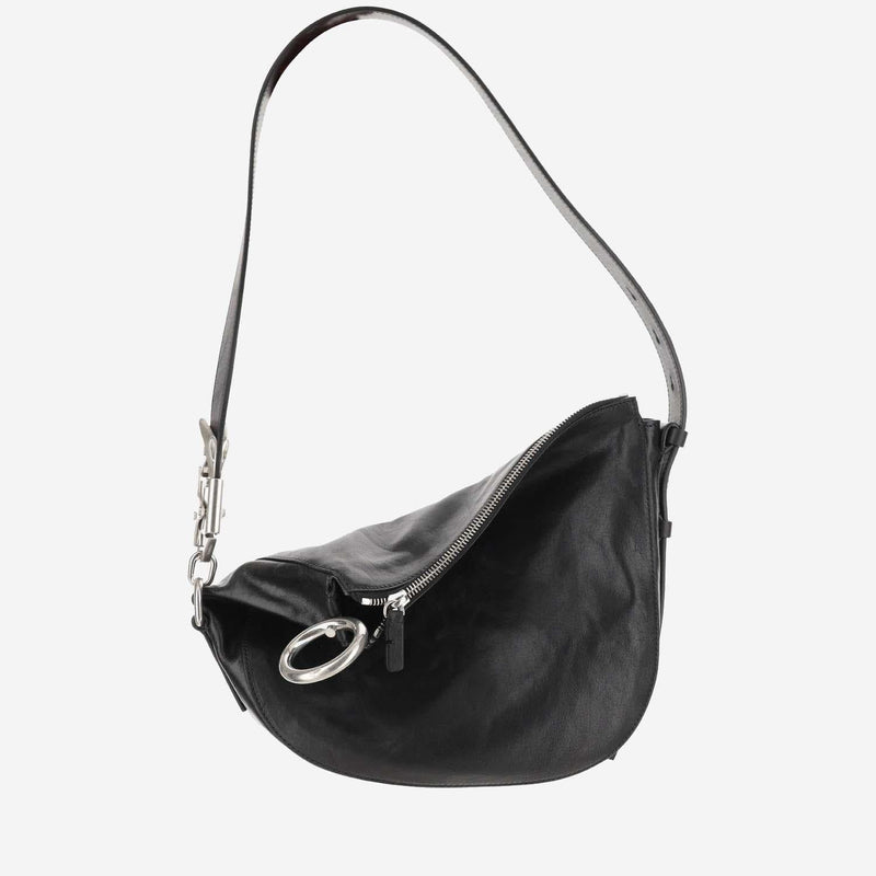 Burberry Knight Shoulder Bag — Black Calfskin