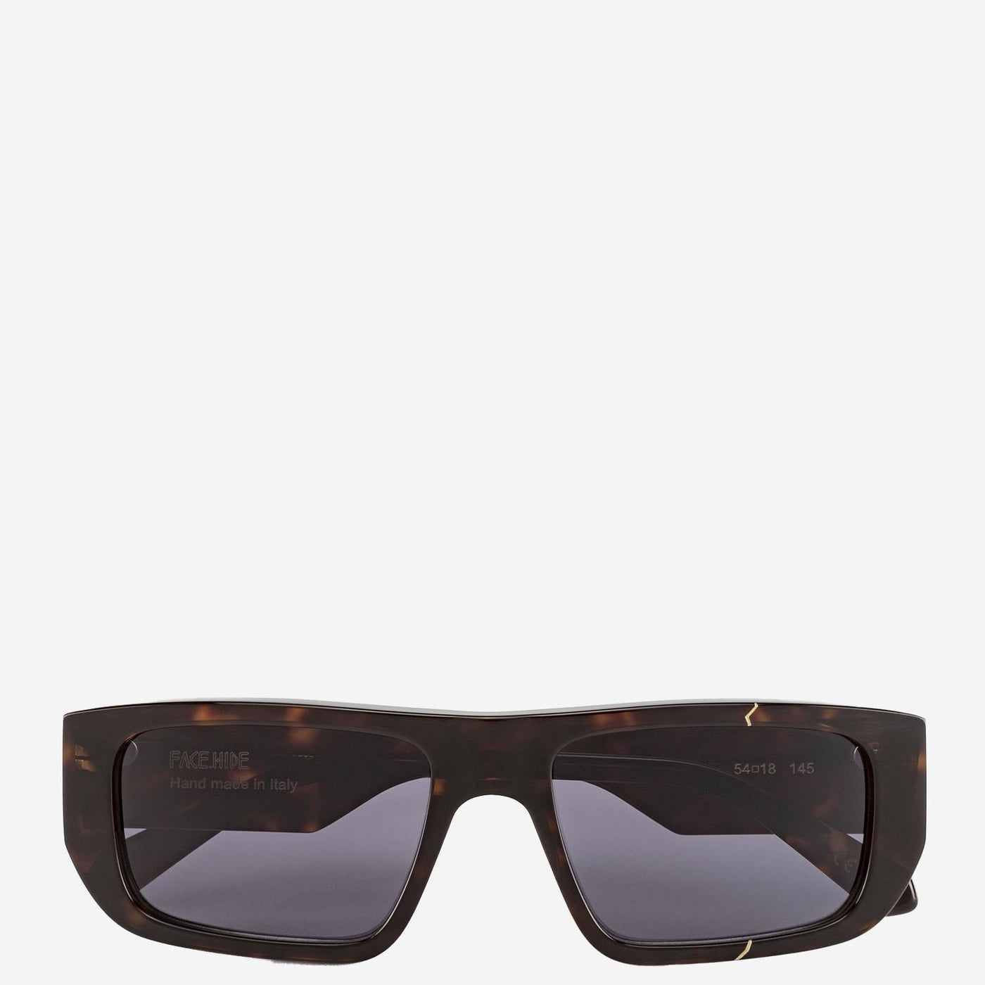 Face Hide Brokenvsion Logo-Embellished Acetate Sunglasses — Brown
