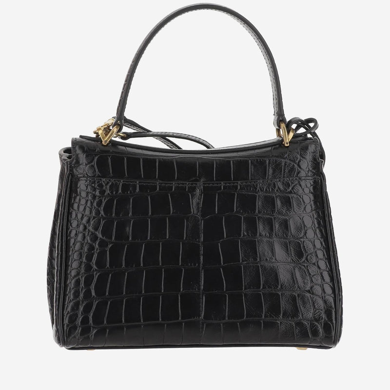 Balenciaga Rodeo Mini Shoulder Bag — Black Calfskin Leather
