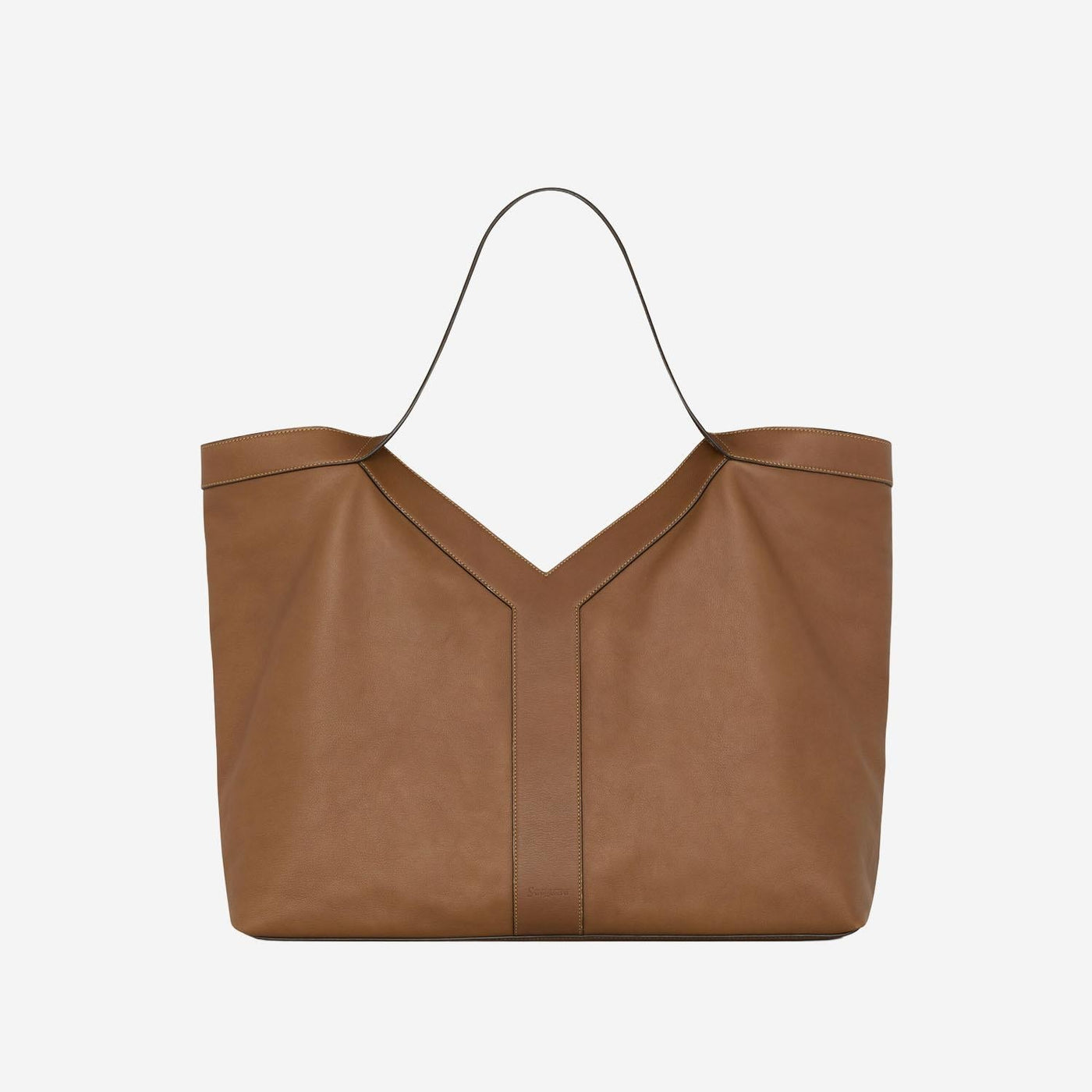 Saint Laurent Leather Shoulder Bag — Brown