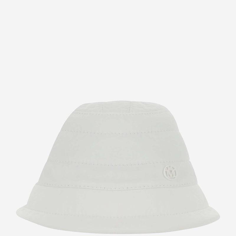 Maison Michel 2339025001 Bucket Hat — White Polyester