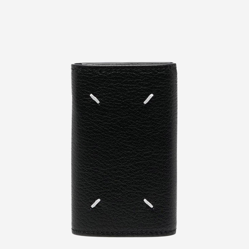 Maison Margiela Leather Keyring Wallet — Black & Purses