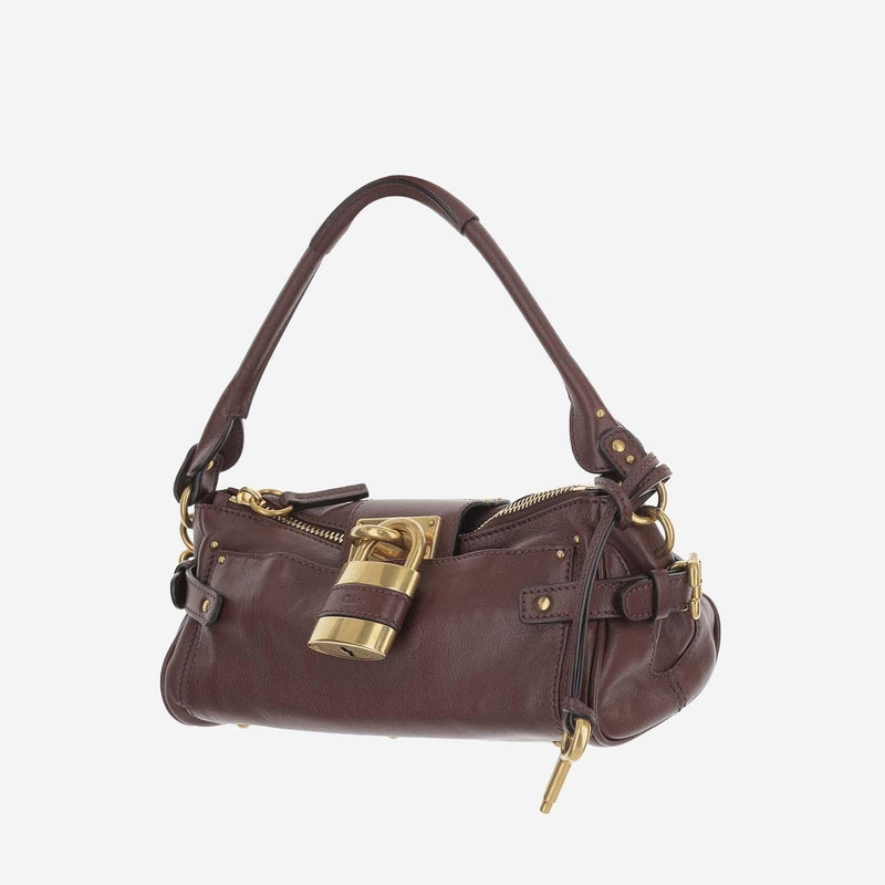 Chloé Paddington Shoulder Bag — Brown Leather