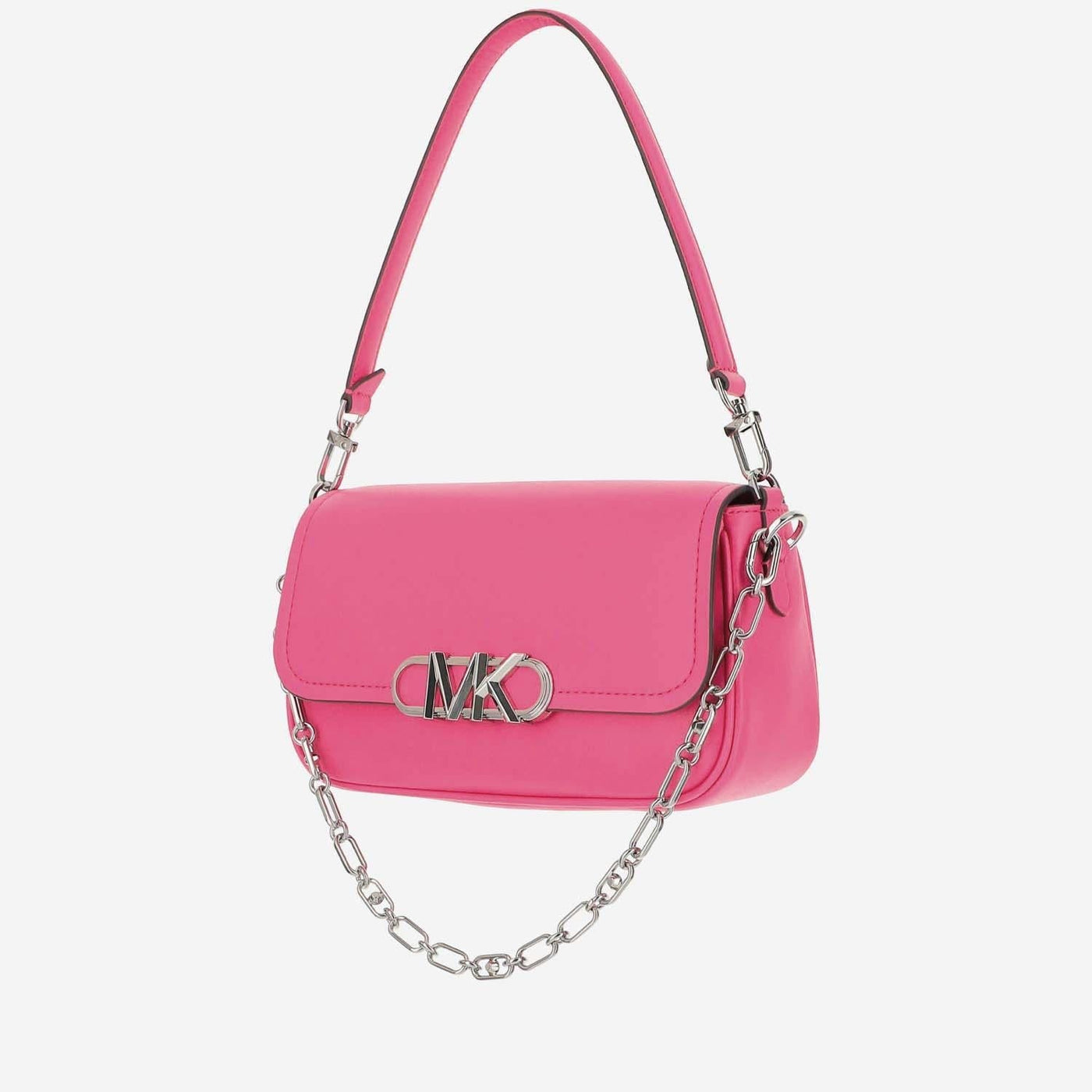 Michael Kors Calfskin Leather Shoulder Bag — Pink
