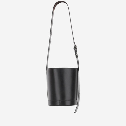 Jil Sander Calfskin Bucket Bag — Black