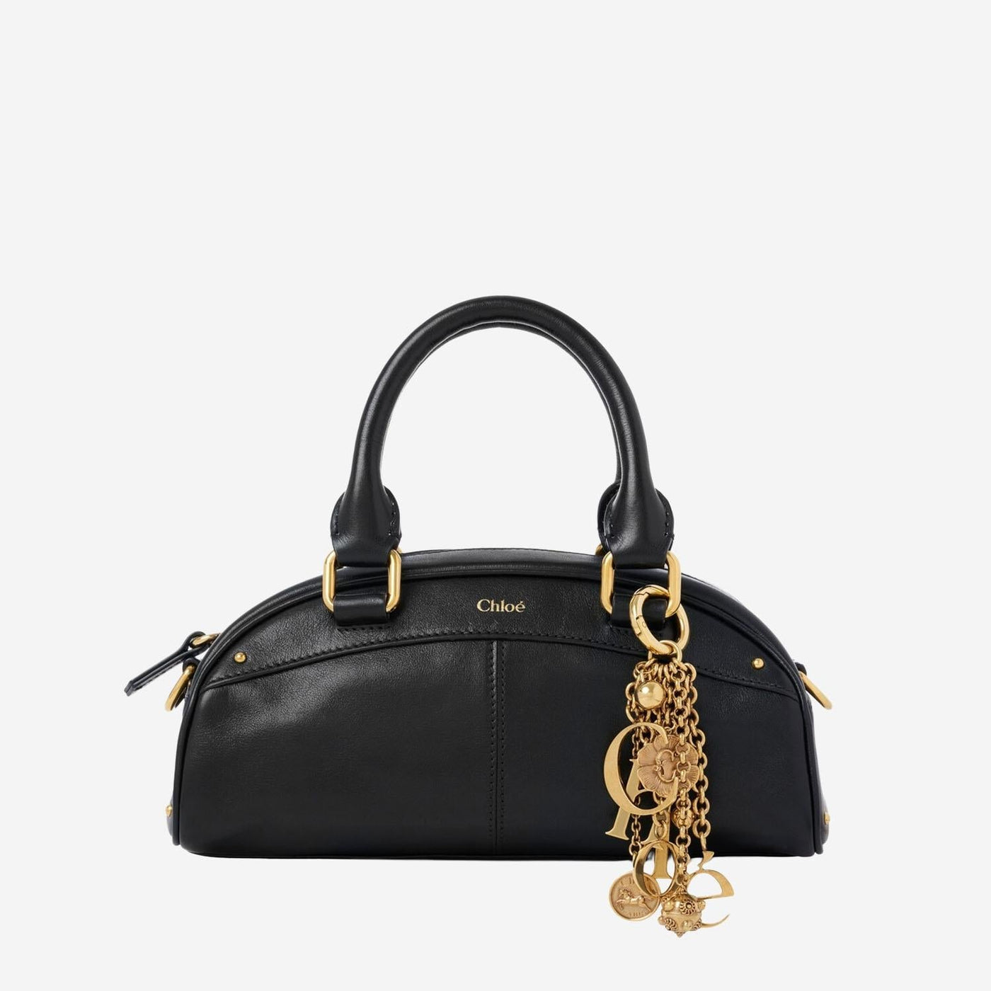 Chloé Soft Calfskin Leather Shoulder Bag — Black