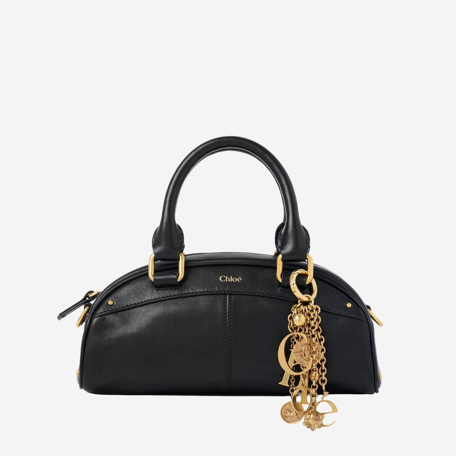 Chloé Soft Calfskin Leather Shoulder Bag — Black