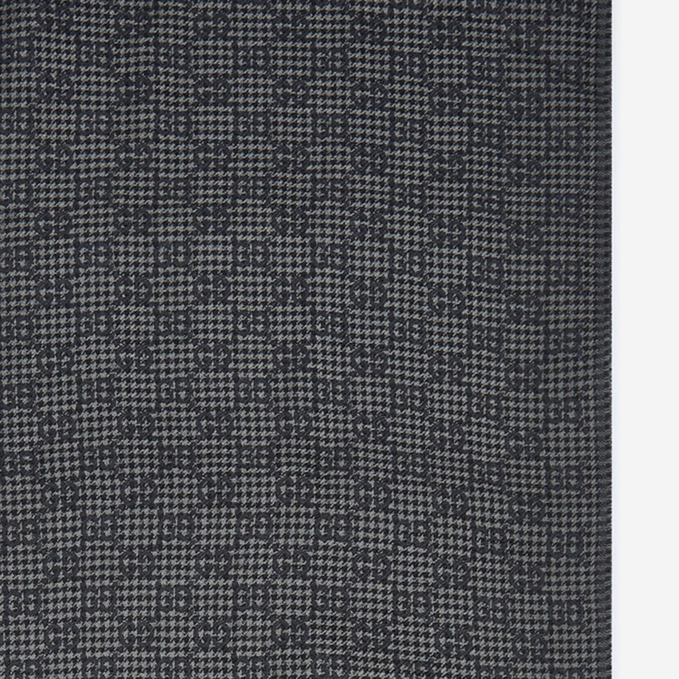 Gucci Wool And Silk Gg Motif Shawl — Gray Shawls