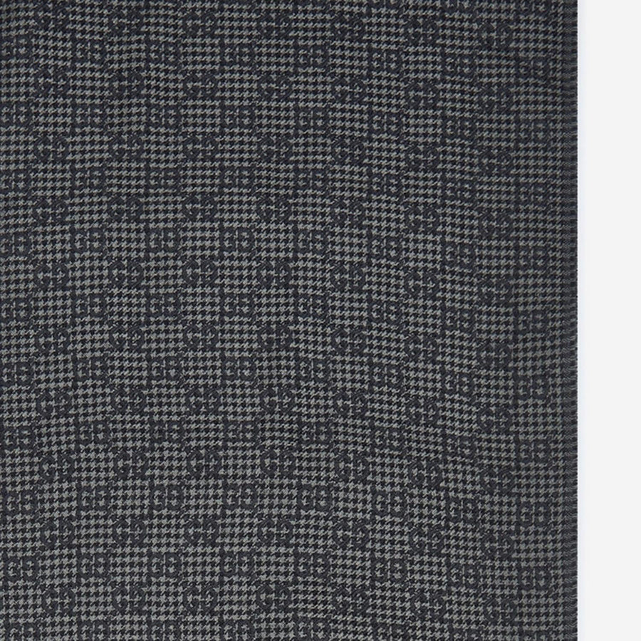 Gucci Wool And Silk Gg Motif Shawl — Gray Shawls