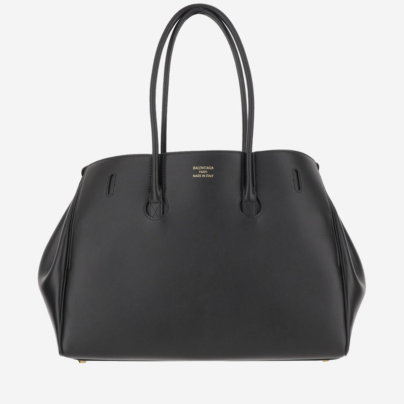 Balenciaga Bel Air Shoulder Bag — Black Calfskin