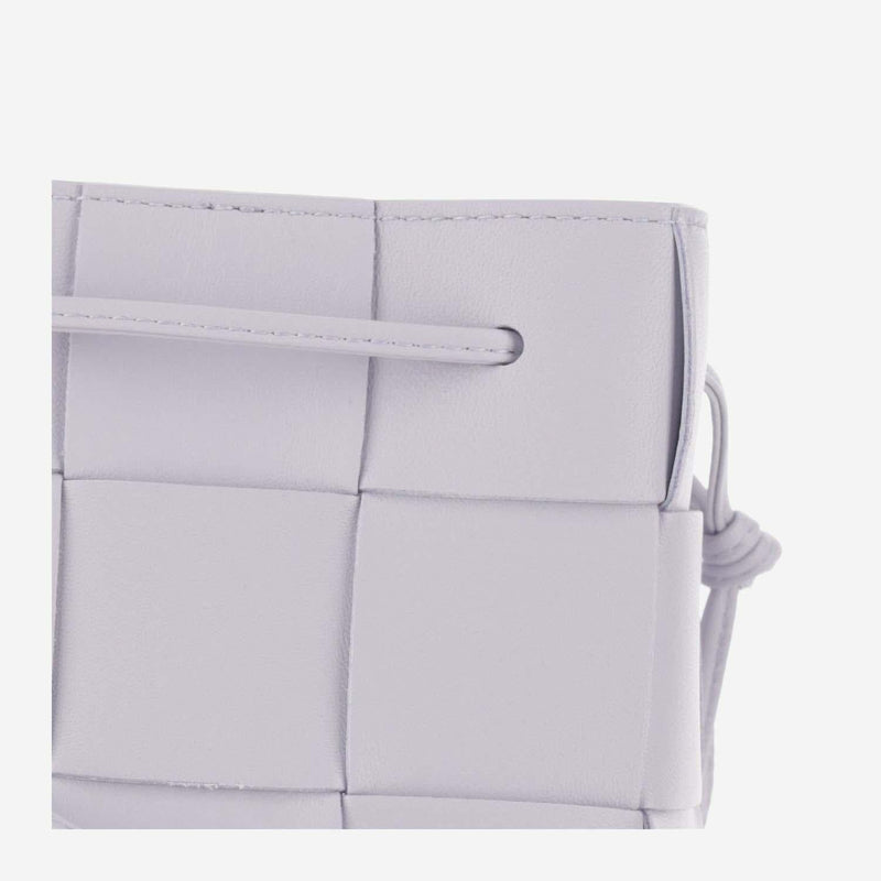 Bottega Veneta Cassette Crossbody Bag — Purple Lambskin