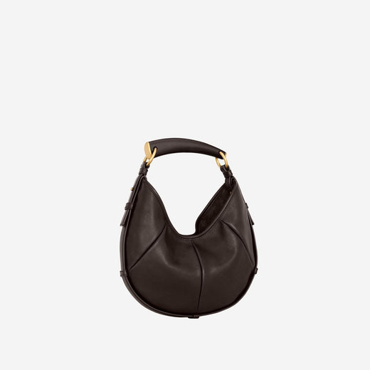 Saint Laurent Mombasa Shoulder Bag — Brown Leather