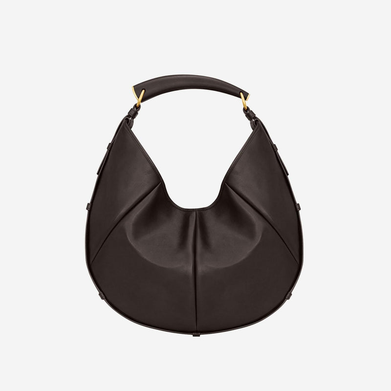Saint Laurent Shoulder Bag — Brown Leather