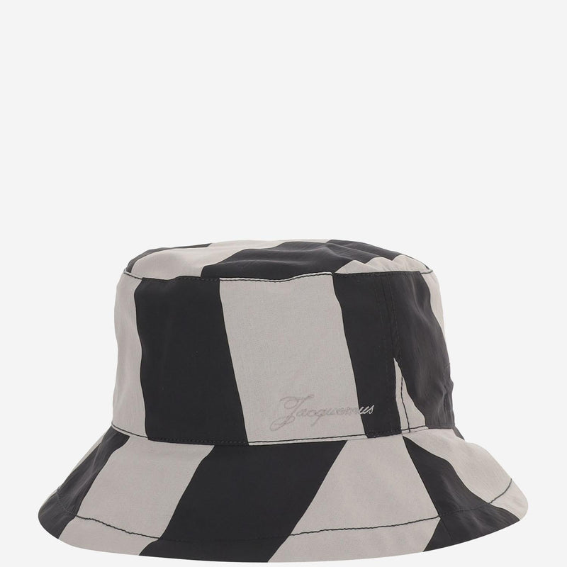 Jacquemus Acu00812aw00753 Striped Nylon Bucket Hat — Multicolor